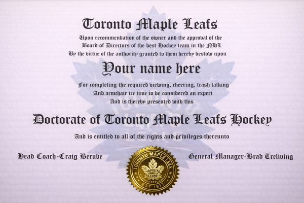 NHL sports doctorate