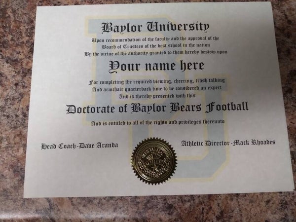 Baylor sports doctorate