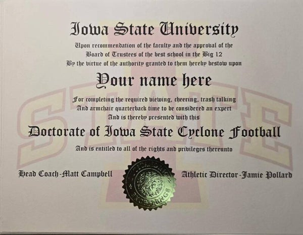 Iowa state sports doctorate