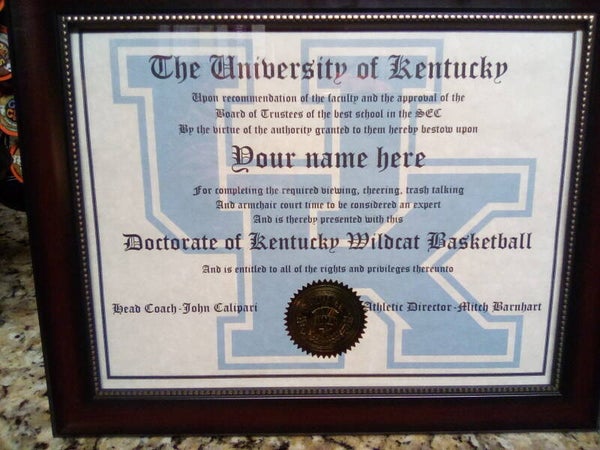 Kentucky sports doctorate