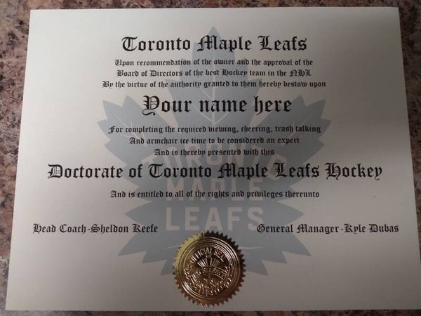 NHL sports doctorate