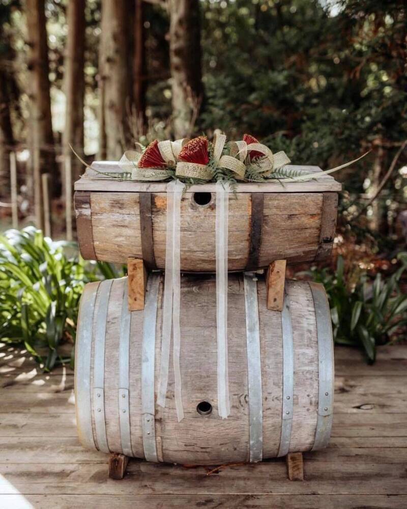 Pohutukawa wedding florals
