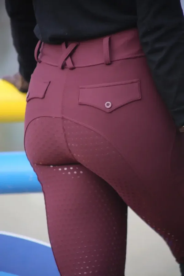 Rijbroek dames Supreme bordeaux