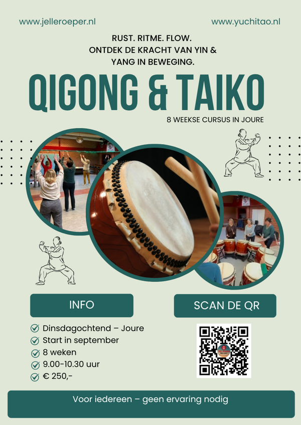 01-09-2026 CURSUS QIGONG & TAIKO te Joure - 8 weken