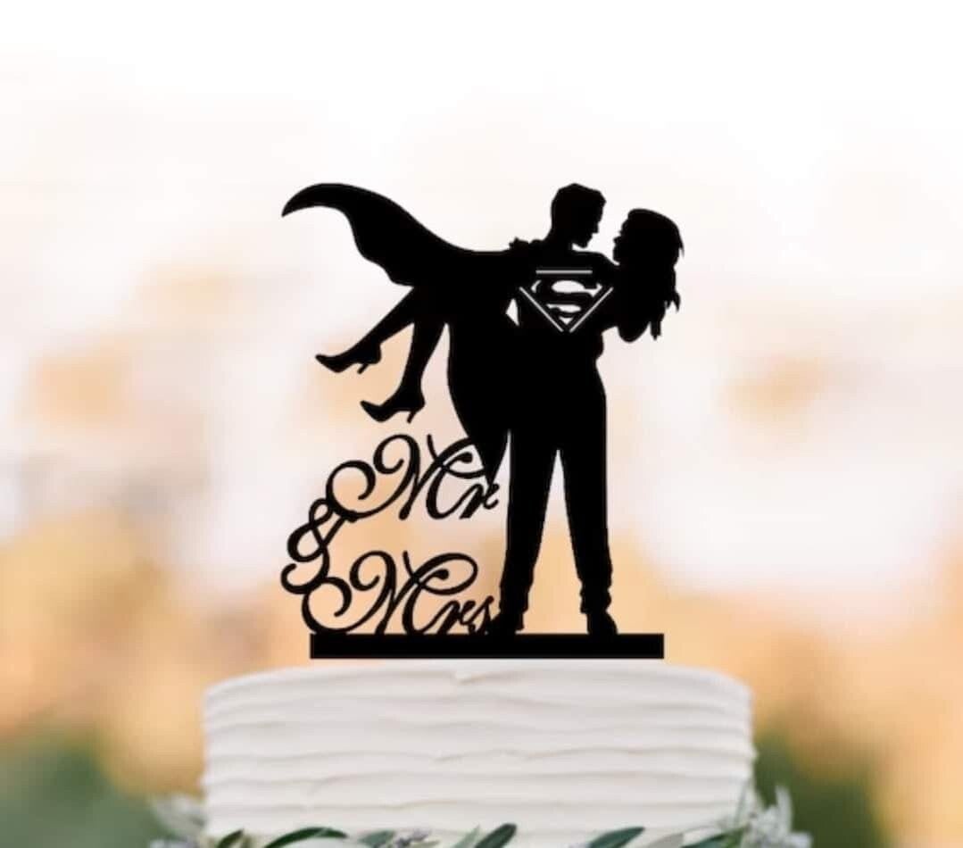 Taart topper super koppel