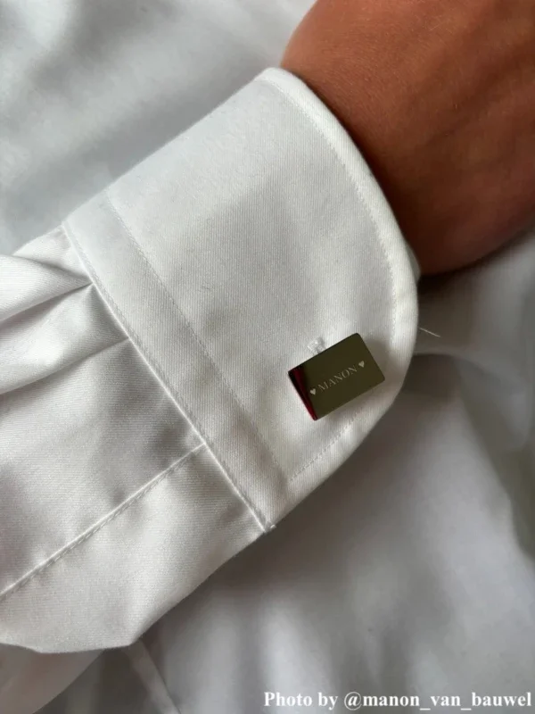 Manchet knopen gegraveerd