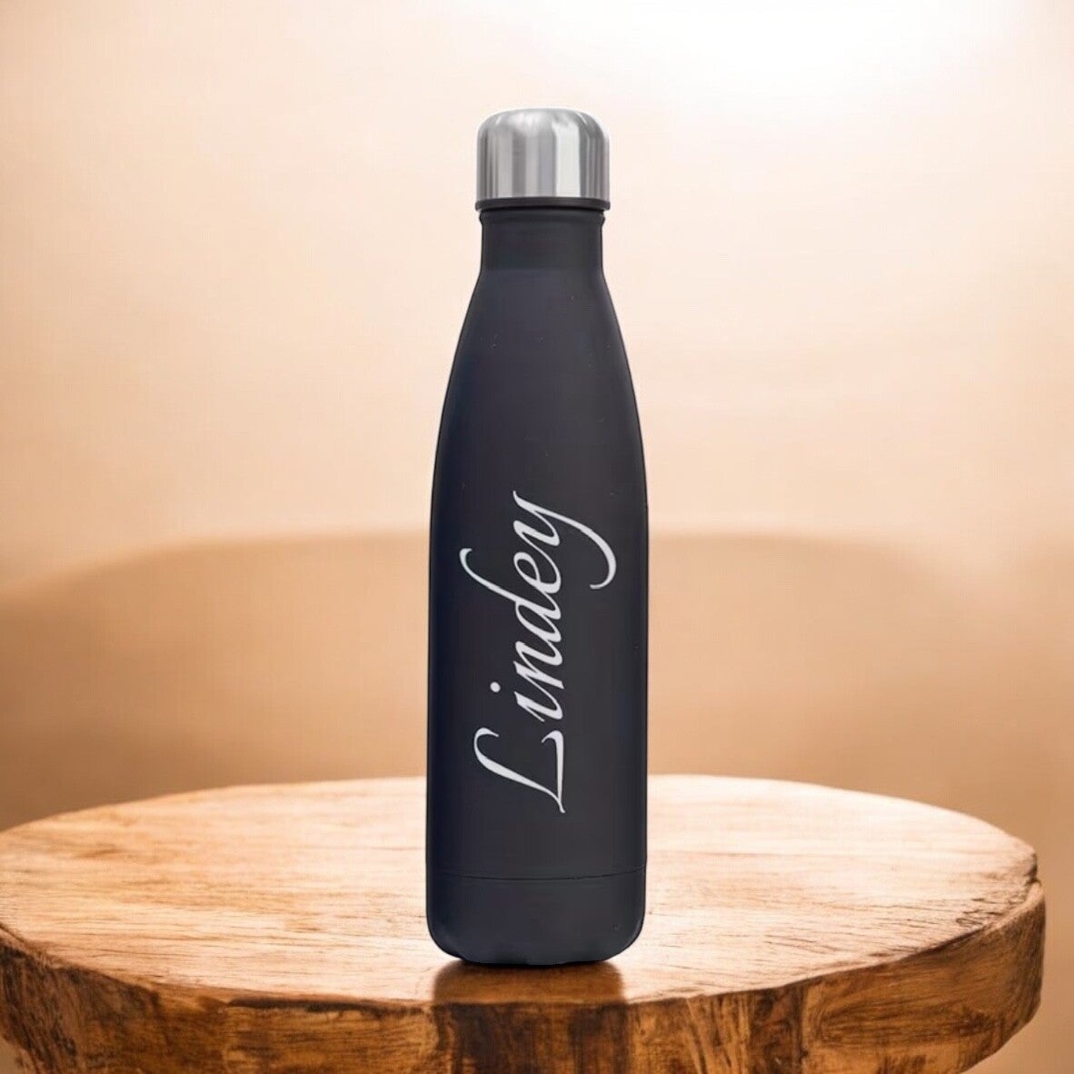 Rvs drinkfles met naam/tekst