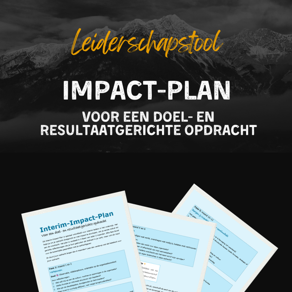 INTERIM-IMPACT-PLAN - voor een doel- en resultaatgerichte opdracht