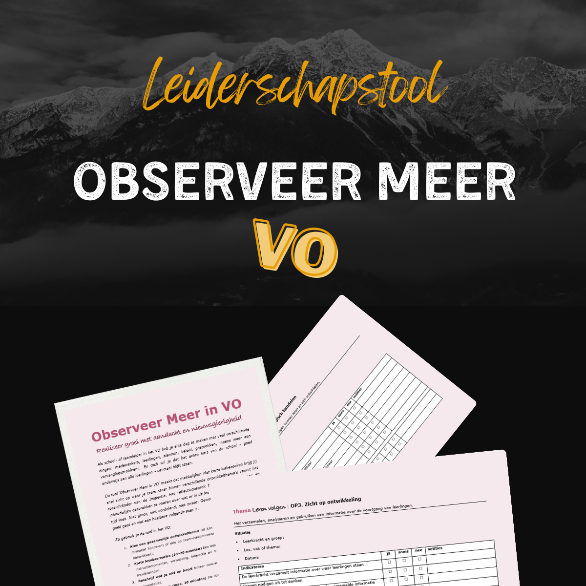 OBSERVEER MEER VO - zorg voor groei vanuit nieuwsgierigheid