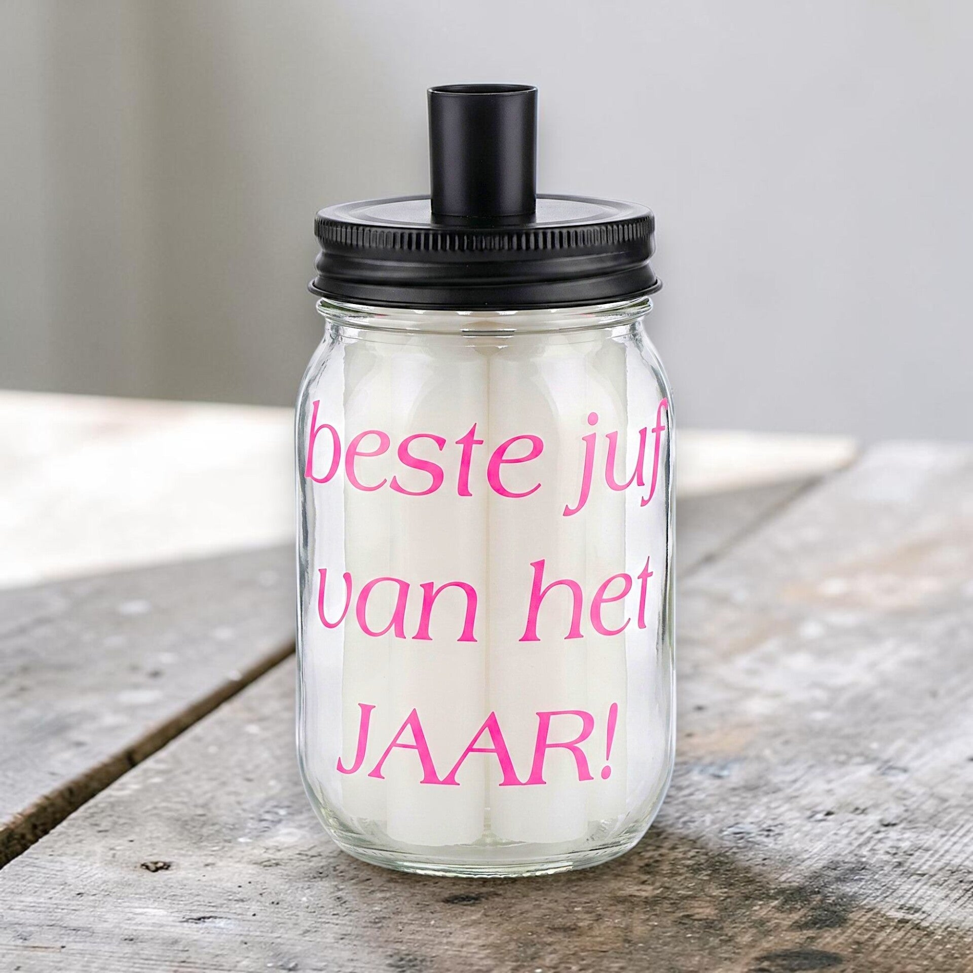 Kaarsenpot | Beste juf van het jaar