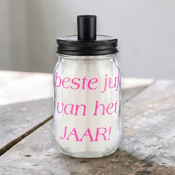 Kaarsenpot | Beste juf van het jaar