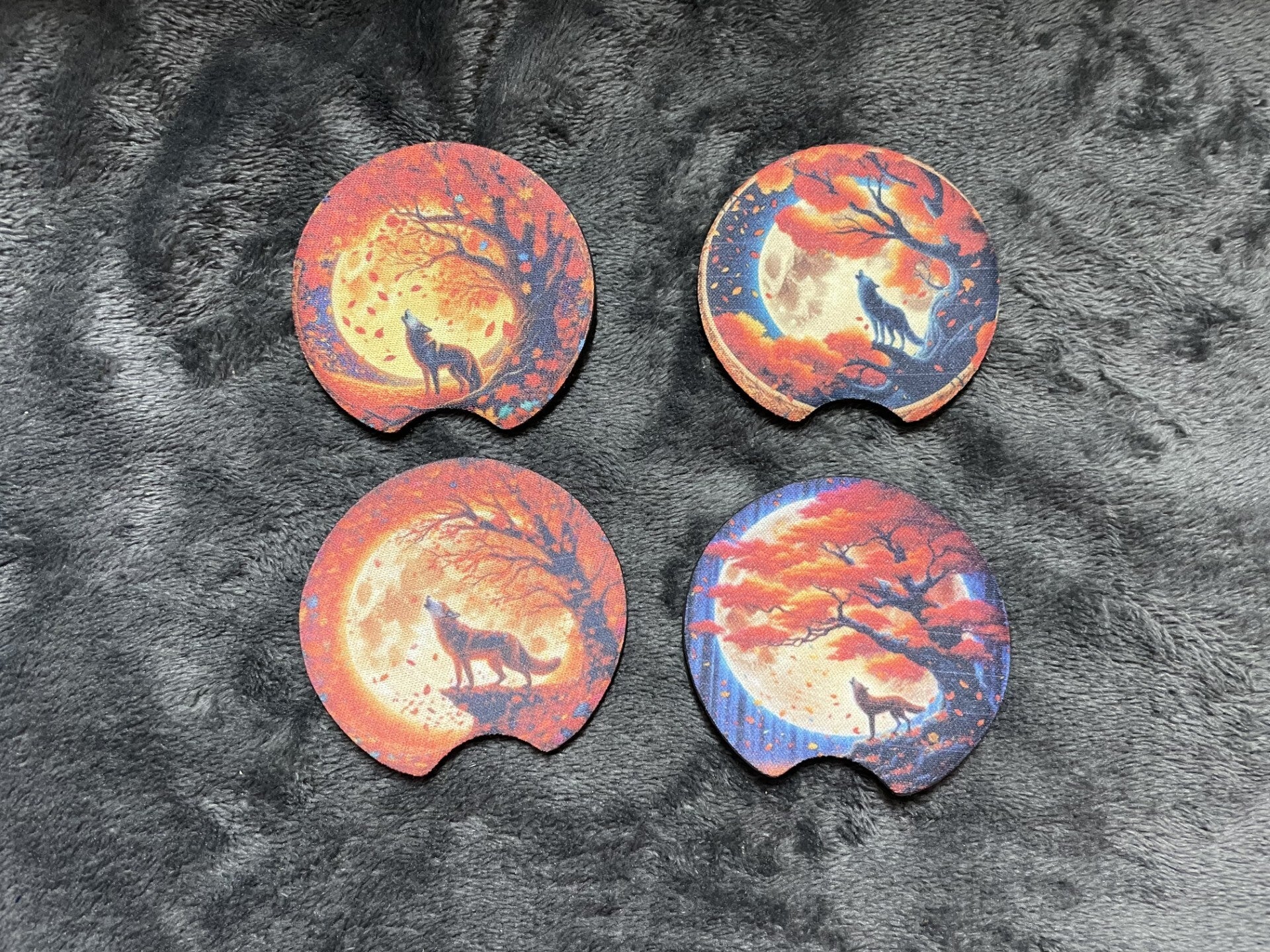 Sublimatie | Onderzetterset Klein Rond Wolf