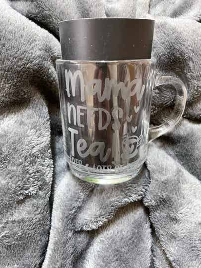 Glas | Theeglas 'Mama needs TEA'
