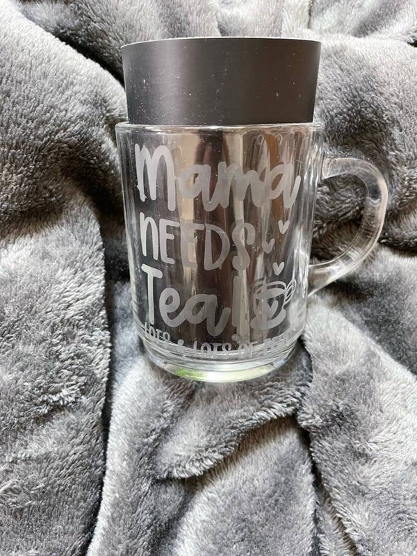 Glas | Theeglas 'Mama needs Tea'