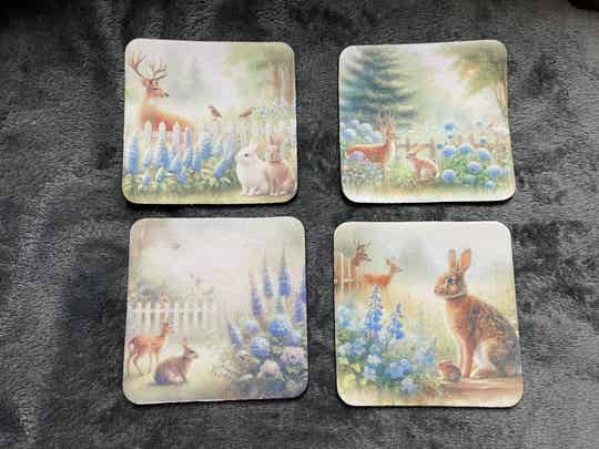 Sublimatie | Onderzetterset Vierkant Dieren
