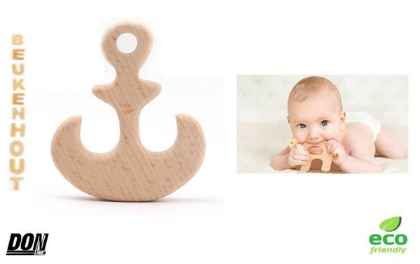1 x Baby Houten Anker Bijtring