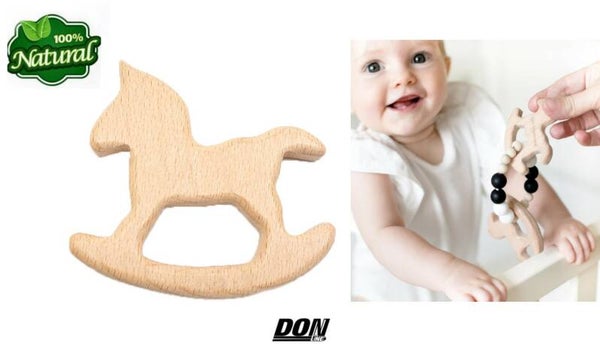 Baby Houten Hobbelpaard Bijtring