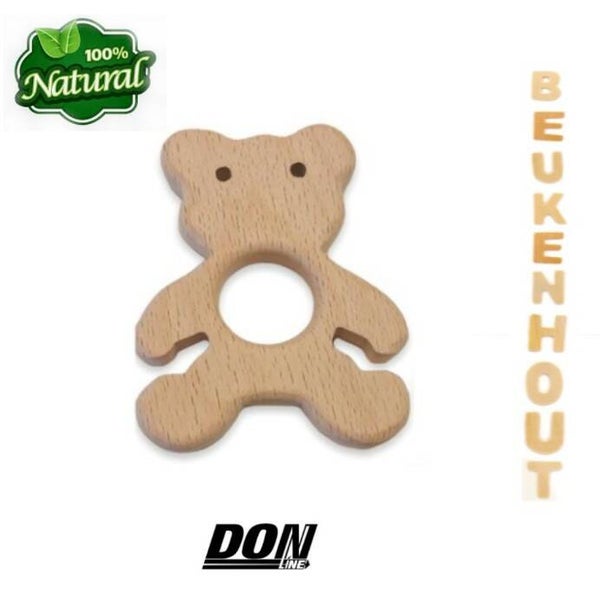 Baby Houten Beer Bijtring