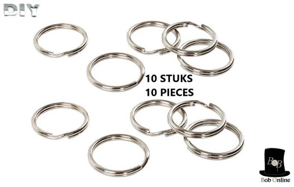 10 Stuks - 25mm Diameter DIY Sleutelhanger Ringen