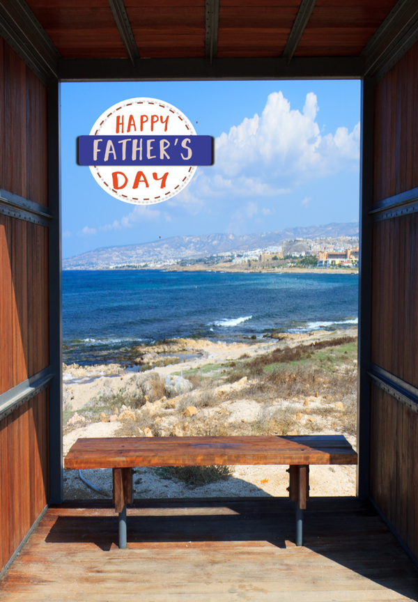 Happy Fathers Day Window