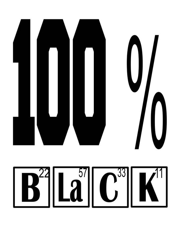 100 % BLACK