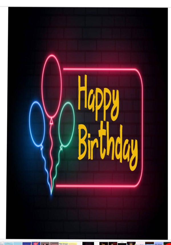 Happy birthday  balloons