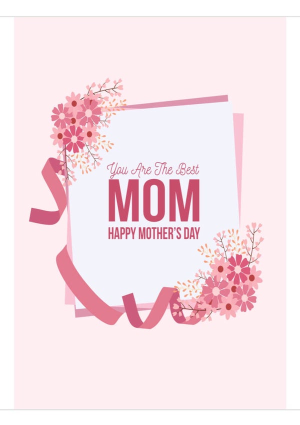 Mom pink card