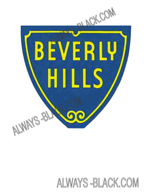 BEVERLY HILLS SIGN OLD