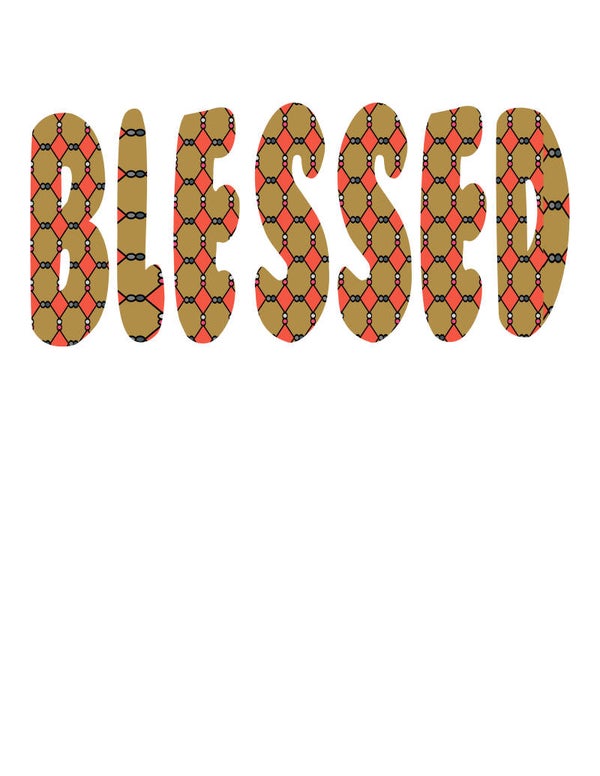 BLESSED ORANGE STRIPE