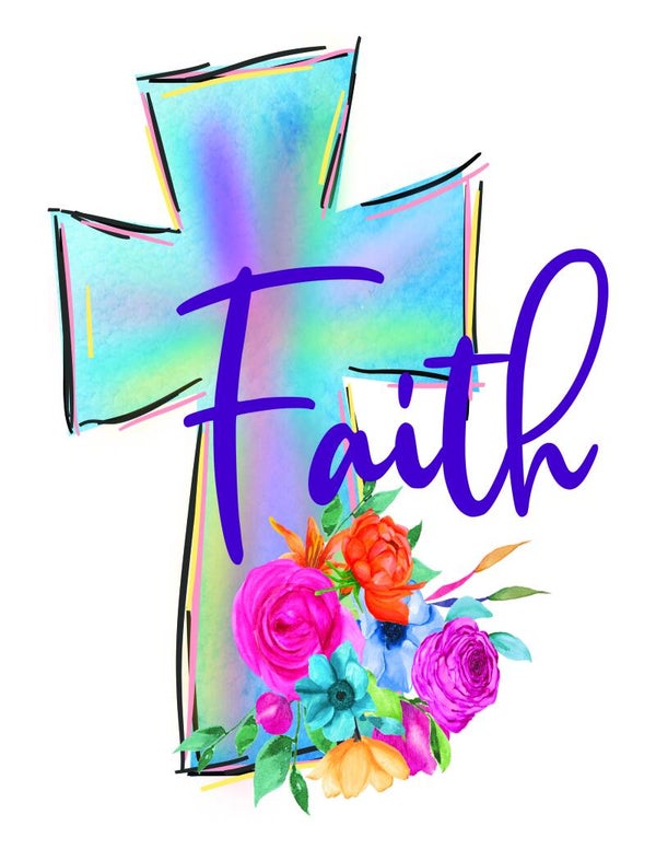 FAITH FLOWER CROSS