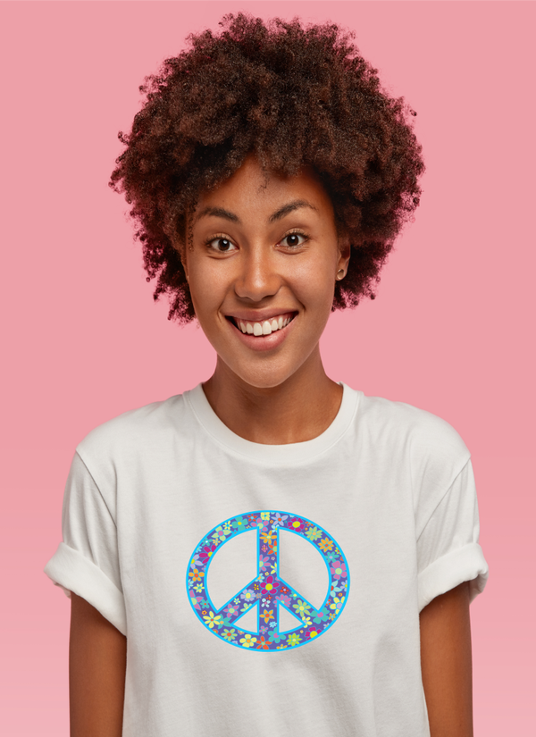 FLORAL PEACE SIGN