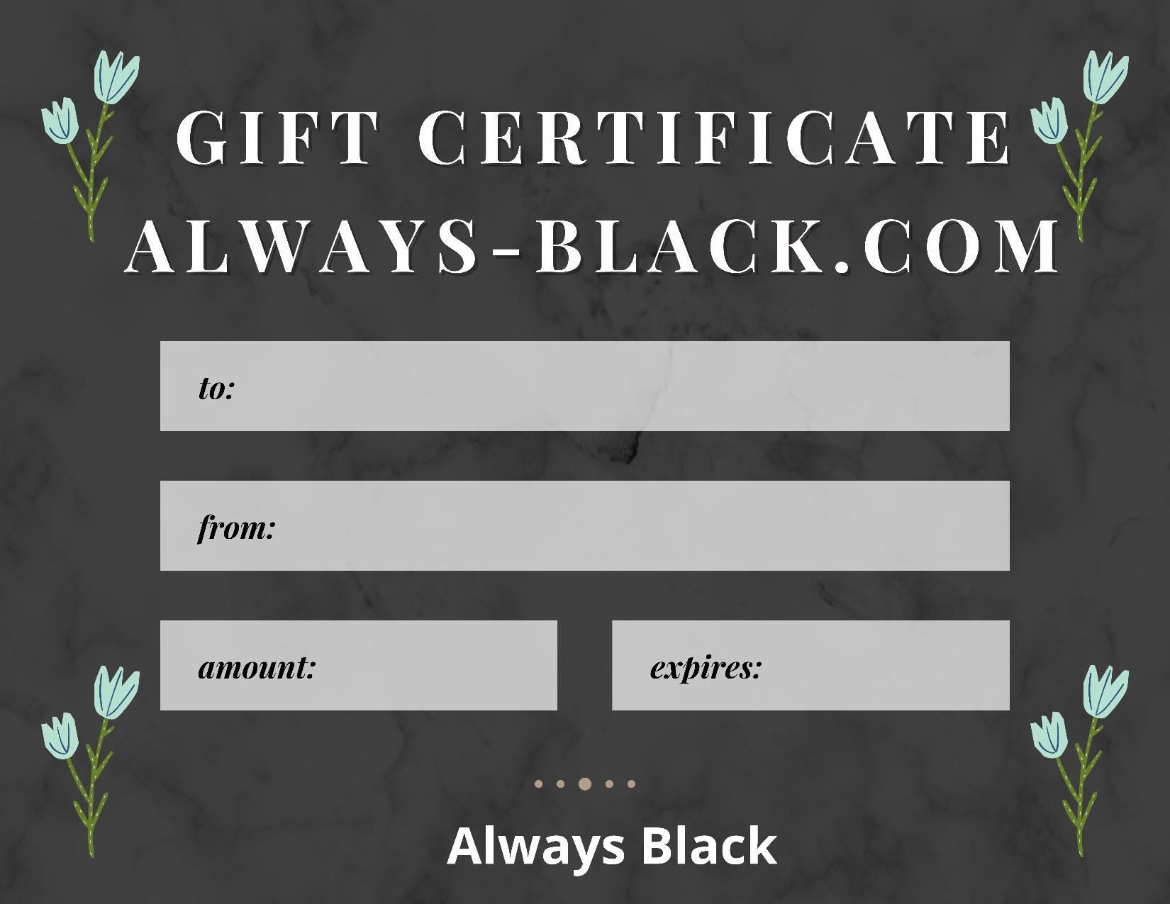 Gift Certificate