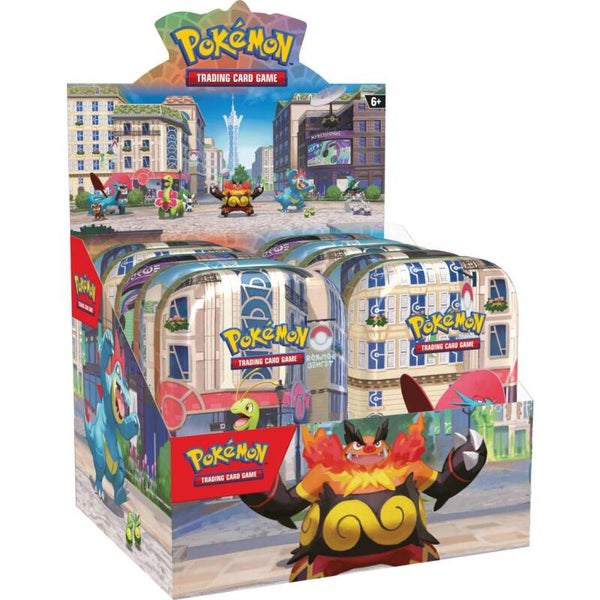 Pokémon Lumious City Mini tin display