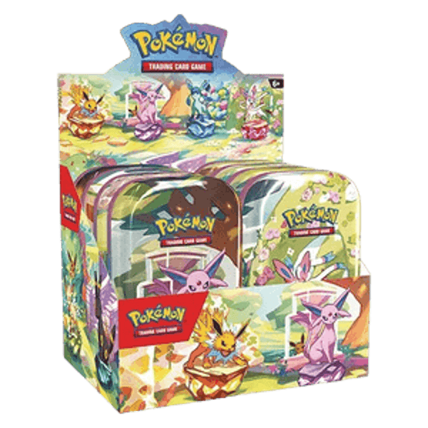 Pokémon Prismatic Evolution Mini Tin Display ( 8 tins ) sealed