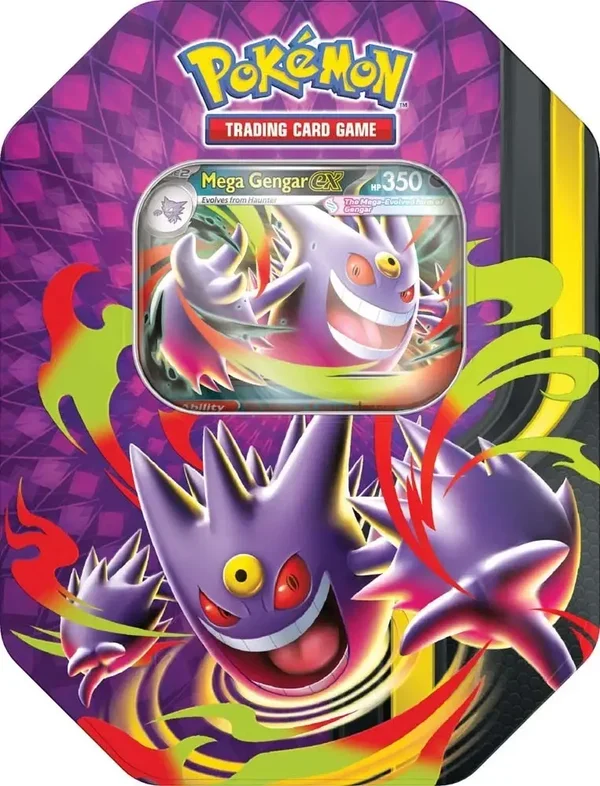 Mega Moonlit tin box Gengar. MAX 1 per persoon
