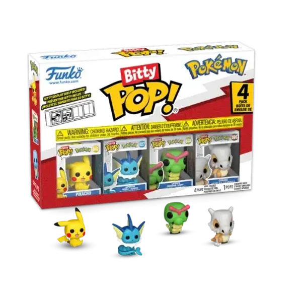 Pokémon Funko Bitty POP 4 pack Pikachu.