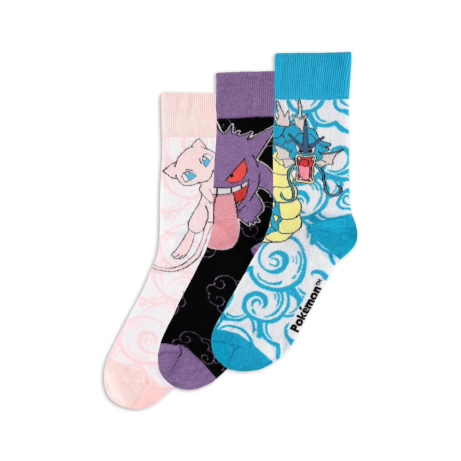 Pokémon - Crew Socks "Mew, Gengar & Gyarados" 3 Pack
