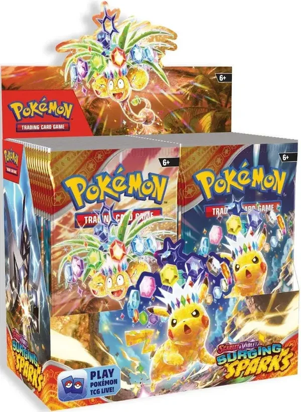 Secret drop Pokémon Booster box Surging sparks