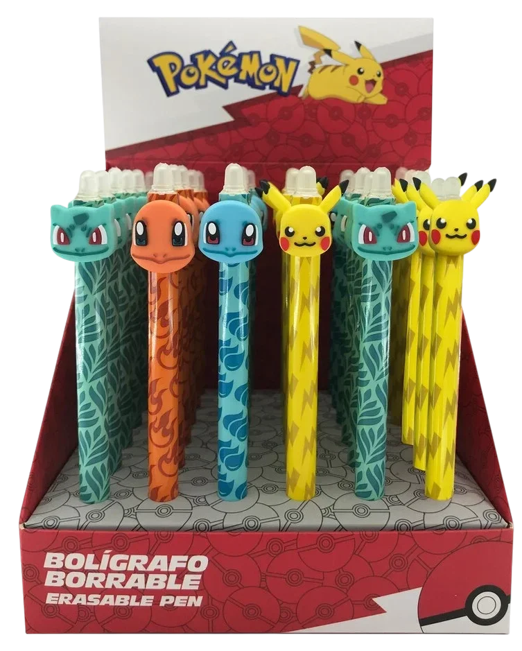 POKEMON - Starter - Head Topper Erasable Gel Pen