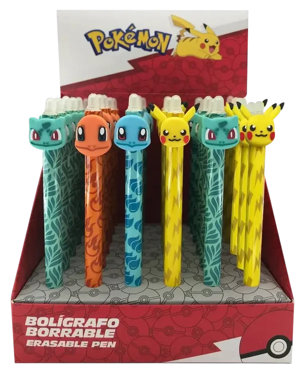 POKEMON - Starter - Head Topper Erasable Gel Pen