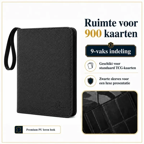 GeorgeNapoli  Binder PU LEATHER 9-pocket - 900 kaarten