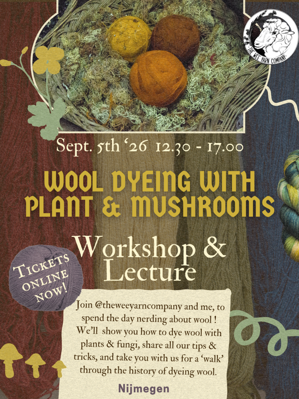 Workshop & Lezing 'Wol Verven met Planten & Paddenstoelen'