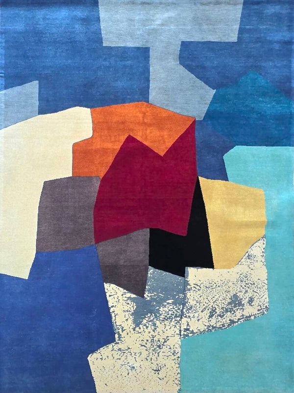 Serge Poliakoff - Tapis d'après, Contemporaine fait main.