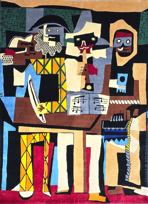 Pablo Picasso - Tapis d'après, noué à main.