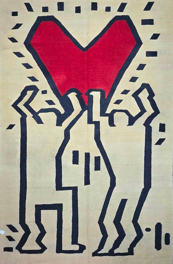 Keith Haring - Tapisserie d'après, Contemporain d’artisans.