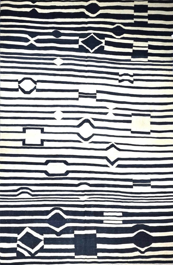 Victor Vasarely - Tapisserie d'après, Contemporain tissés à main.