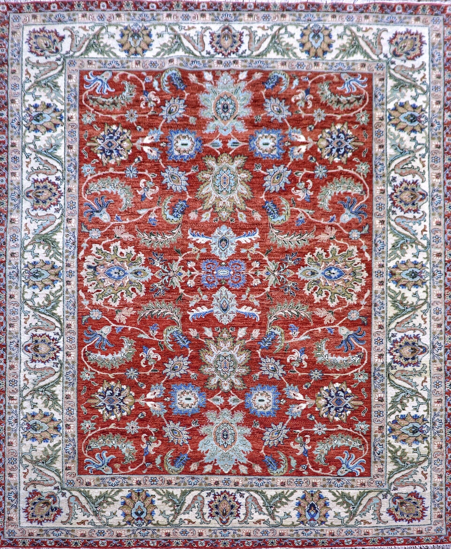 Tapis Ziegler Fond Rouge H 365 x L 275 cm