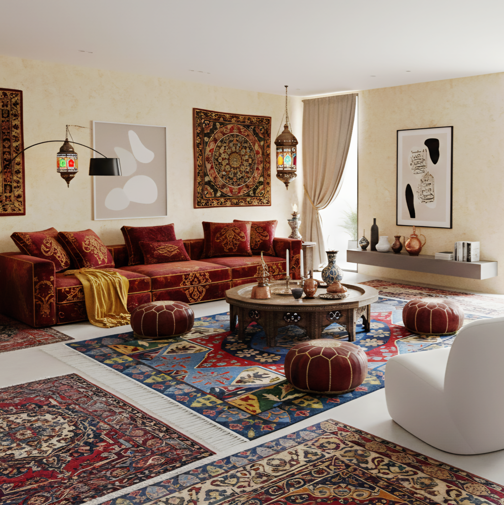 Tapis orientaux traditionnels fait à main 