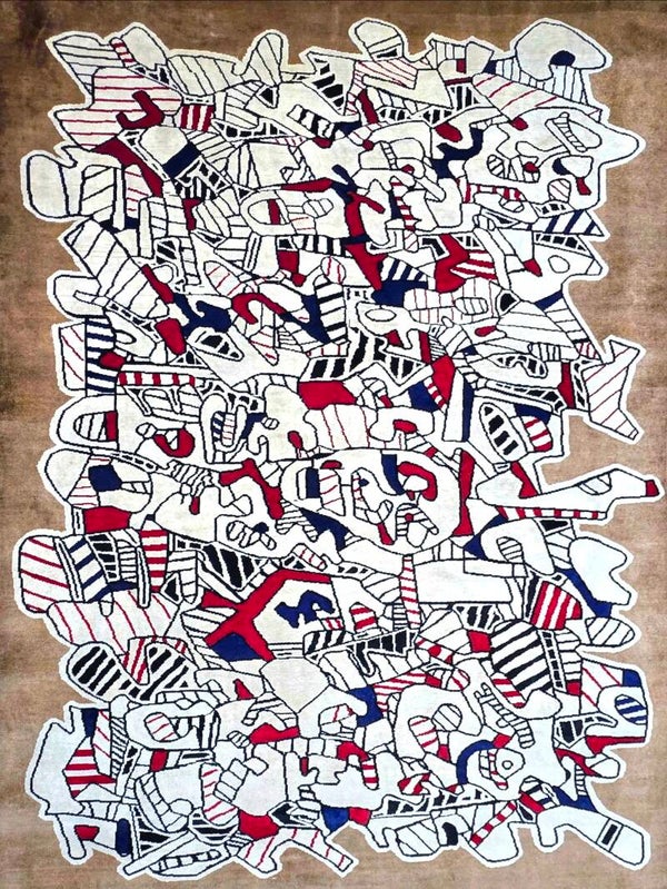 Jean dubuffet - Tapis d'après, Contemporain d’artisans.