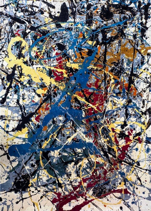 Jackson Pollock - Tapis d'après, Contemporain d’artisans.